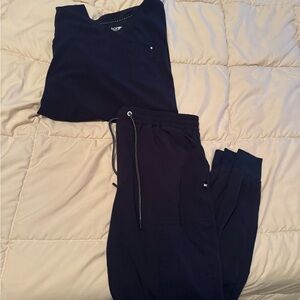 Koi Navy Blue Scrubs Set
